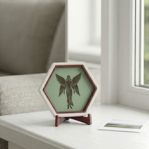 Melek Figürlü Modern Dekoratif Obje Minimal Tasarım Şık Masaüstü Aksesuarı 10x10 Cm, Özel Hediye