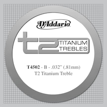Daddario T4502 Klasik Gitar Tek Tel T2 Serisi - Tiz Tel