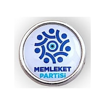 Yörük Tasarım Memleket Partisi Damla Mineli Yaka Rozeti