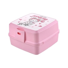 Buffer Kendiliğinden Kaşık Çatallı Beslenme Kutusu 4 Bölmeli Çocuk Beslenme Kabı Saklama Kutusu Çok Renkli