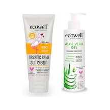 Ecowell Bebek Yaz Paketi Bebek Güneş Kremi + Aloevera Jel