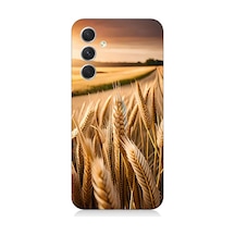 Samsung Galaxy A34 Uyumlu Silikon Kılıf Buğday Başak Tarlası