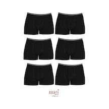 Abani Classic 6 Adet Erkek Boxer Pamuk Likralı Erkek Baksır Şort Boxer