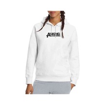 Alexandria Logo Baskılı Beyaz Kadın Kapşonlu Sweatshirt