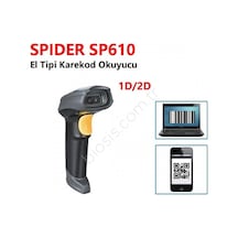 Spıder Sp610 2d Usb El Tipi Karekod Barkod Okuyucu Kdo