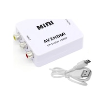 Ally Av To Hdmı Mini Switch Rca Composit Audio Video Hdmı Görüntü Çevirici Full Hd Ve 720p Dönüştürü- 5775