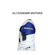 Ali Özdemir Motors Motosiklet Ayakkabı Koruma Pedi Mavi Ayarlanabilir Boyut