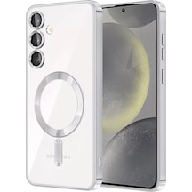 Newface Samsung Galaxy S24 Kılıf Kross Magneticsafe Kapak - Titan Gri