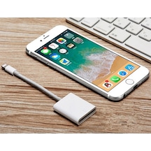 Apple Uyumlu iPhone iPad Lightning To Sd Kart Hafıza Adaptörü Nk105 5775