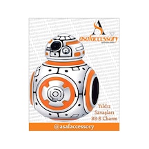 Star Wars Yıldız Savaşları Bb-8 Charm Gümüş