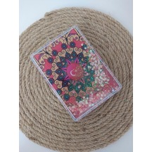 Ayna Cep Çanta Seyehat Aynası Sulu Pullu Makyaj Kozmetik Büyüteç Kompakt Çok Renkli