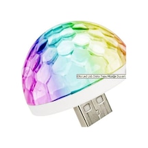 Oto Led Usb Disko Topu Müziğe  Duyarlı ışık