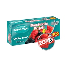 SMARTER BUZDOLABI POŞETİ ORTA BOY 100 ADET ( 20 ADET x 5 )