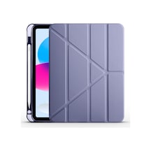 Apple  Uyumlu iPad, 10.9 2022 10.nesil Kılıf Tri Folding Kalem Bölmeli Standlı Kılıf