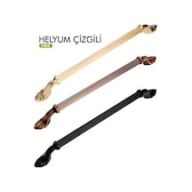 Helyum Çızgılı A.gümüş Alümınyum Mobılya Kulbu 160 Mm Siyah