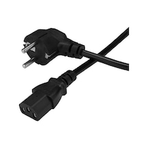 Powermaster Pm-14608 1.5 Metre Pc Power Güç Kablosu 3x0.50mm² Iec-60320 C13 Dişi - Schuko/tip F Erkek Fiş Uçlu