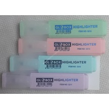 Gorkakırtasiye-Globox Fosforlu Kalem Pastel Renk 4 Lü 3230