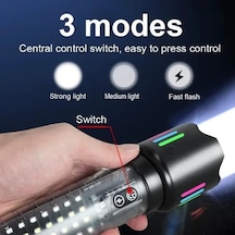 Tr Güçlü Taktik Led El Feneri Paweınuo Sdt53 3800lm, 35w, Yan Cob Aydınlatma Ve Type-c Şarj Özelliğine Sahip