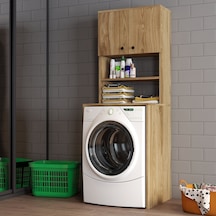 Moxen Mobilya Ceviz Çamaşır Makinesi Dolabı Cmd2002Cvz
