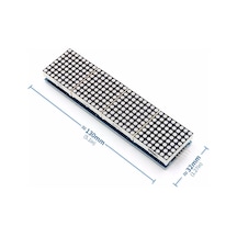 Alkatronik-Max7219 4Lü Dot Matrix Modül 64 Nokta Led Ekran 5V 8X8 Matris