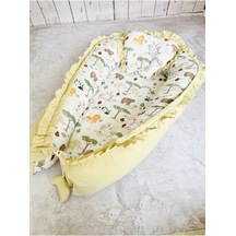 Baby Nest Zoo Fırfırlı Ortopedik Çift Taraflı Bebek Yatağı