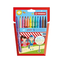 Stabilo Keçeli Kalem Power Askılı Paket 12 Renk 280/12-01