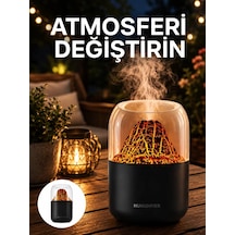 Alev Efektli Ultrasonik Difüzör - Sessiz Çalışma Yeni Nesil
