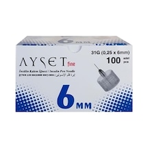 Ayset Insülin İğne Ucu 6 MM 2 Kutu