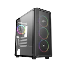 Gamers Arena Vento VG16AL Rgb E-Atx Oyuncu Bilgisayar Kasa Siyah