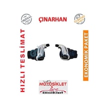 Bisiklet Saıguan Grıp Shıft Vites Kolu 7 Li (Shimano Model) Gri - Siyah