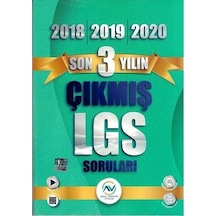 LGS Son 3 Yılın Çıkmış Soruları 2018 - 2019 - 2020- Av Yayınları
