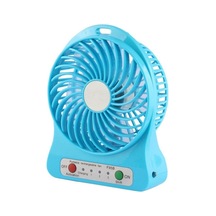 Portable Şarjlı Masaüstü Fan - Mavi Masaüstü Fan Karışık
