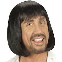 Siyah - 985 - Renk Erkekler İçin Kısa - Edntrend - Ortaçağ Peruğu