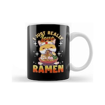 Kawaii Cat I Just Really Love Ramen Anime Kitty Kupa Bardak Porselen Karışık