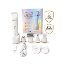Wablow Vücut Tıraş Makinesi Series 5+1 Seti,yüz/saç/vücut, Ipx7 Su Geçirmez,seramik Bıçak Şarj Standlı Garanti