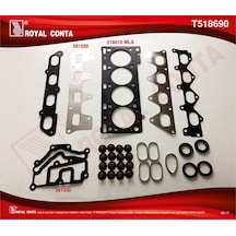 Royal T518690 Ust Takım Contası Sılındır Kapaklı Subap Lastıklı Kecelı Laguna Iı 1,8 / 2,0 16v F4r