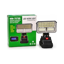 Mm-7879b Şarj Edilebilir Taşınabilir Led Çalışma Feneri Siyah