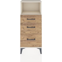 Arges Komodin Tek Raflı 3 Çekmeceli 44x30x106 Aytaşı-çam Aytaşı