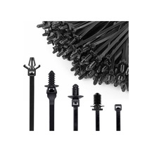 160pcs Evrensel Push Montaj Kablosu Zip Kravat Arabalarla Uyumlu Tekne Römorku Polaris Utv