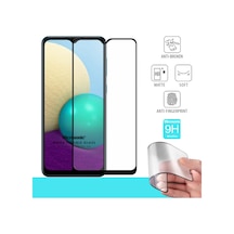 Microsonic Samsung Galaxy Uyumlu A02 Seramik Matte Flexible Ekran Koruyucu Siyah
