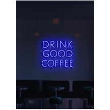 Twins Led Drink Good Coffee Yazılı Neon Tabela Mavi Model:model:29603366