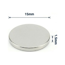 25 Adet - 15x1.5 Mm Neodyum Mıknatıs Neodim Magnet Yuvarlak