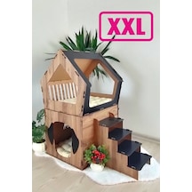 Mavitrend Küçük Irk Köpekler İçin Büyük Xxl Teraslı Köpek Kulubesi