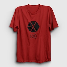 Presmono Unisex Logo Exo T-shirt Kırmızı