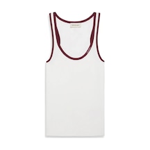 Calvin Klein Ctn Rıb Tank Wıth Beyaz Kadın Atlet