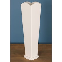 55 Cm Ahşap Vazo Martı Model Beyaz