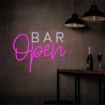 Twins Led Open Bar Yazılı Neon Tabela Pembe Model:model:60093366 Pembe
