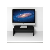 Emkawood Marry40 Monitör Yükseltici Laptop Standı Siyah
