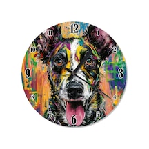 Sevimli Köpek Sessiz Duvar Saati