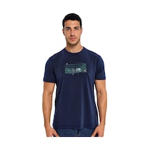 Arma Ar-ma Erkek Bisiklet Yaka Tişört Resim Baskili Örme Kumaş Regular Fit %47 Modal %47 Pamuk %6 Likra 30/1 Penye Modal Full Likra Süprem Y31344473302 Lacivert-l1
